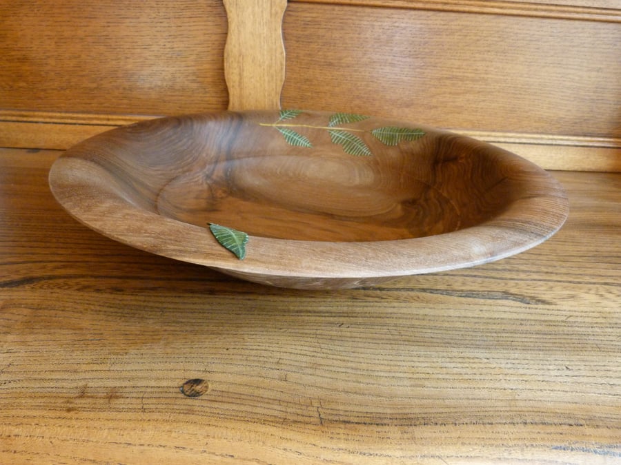 English Walnut Fruit Bowl