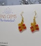 Beaded Christmas Present Earrings - Image 2