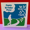 Rambling, Hiking, Walking - Birthday Card - Father's Day Card