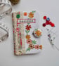 Sewing needle case with Liberty lawn Ianthe and reclaimed embroidery 
