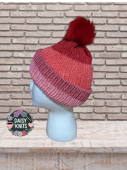 Hand knitted hat, Ladies Beanie Hat, beanie