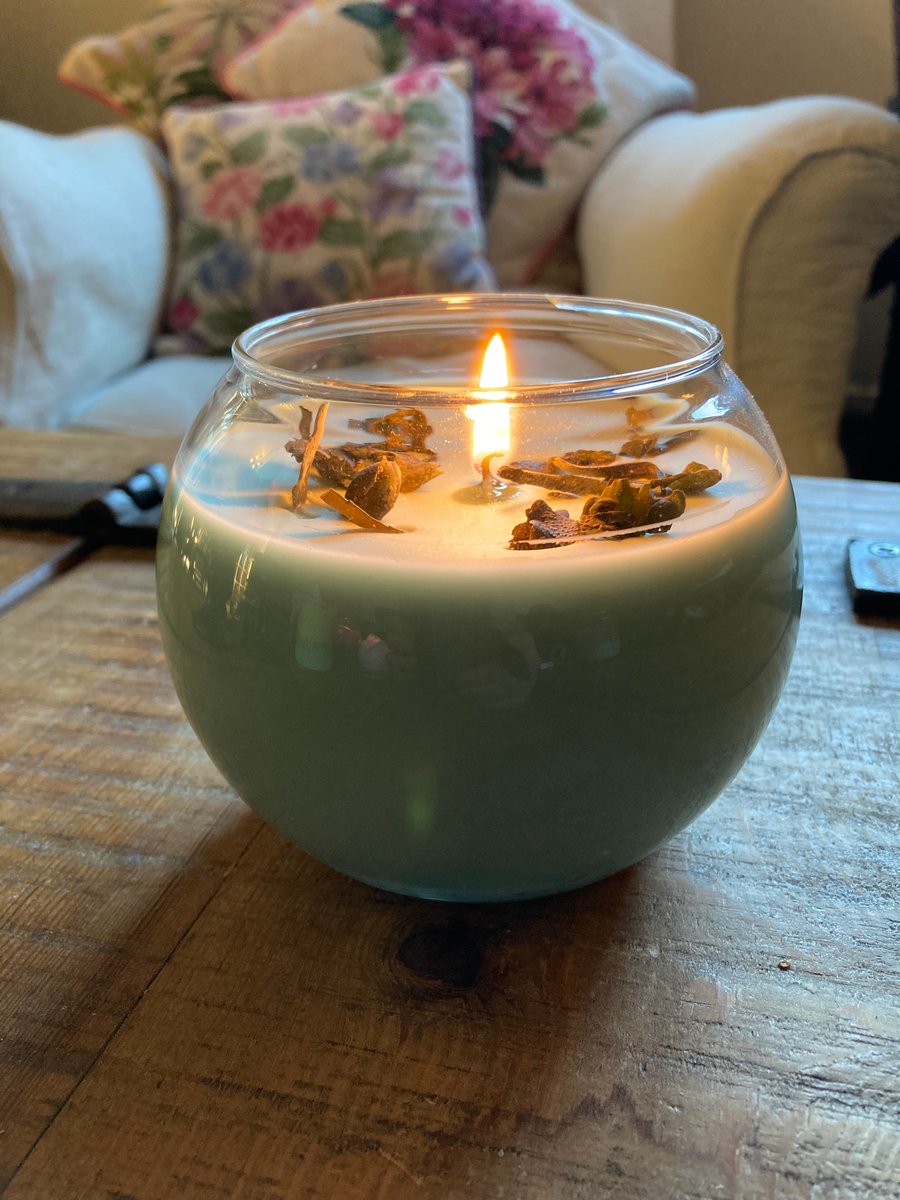 Sea Kelp & Driftwood Scented 100% Organic Soy Wax Bowl Candle