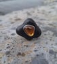 Silver ring with bogwood and citrine. - Image 5