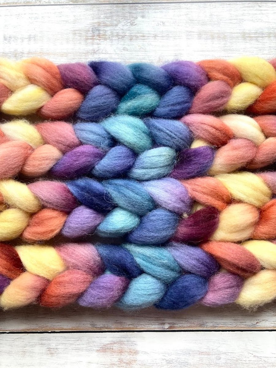 White Massam Spinning fibre 100g Tinsel