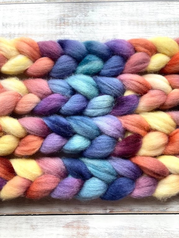 White Massam Spinning fibre 100g Tinsel