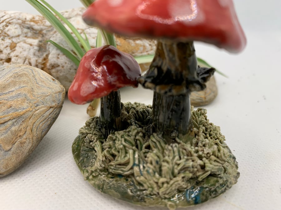 Magical toadstool ornament