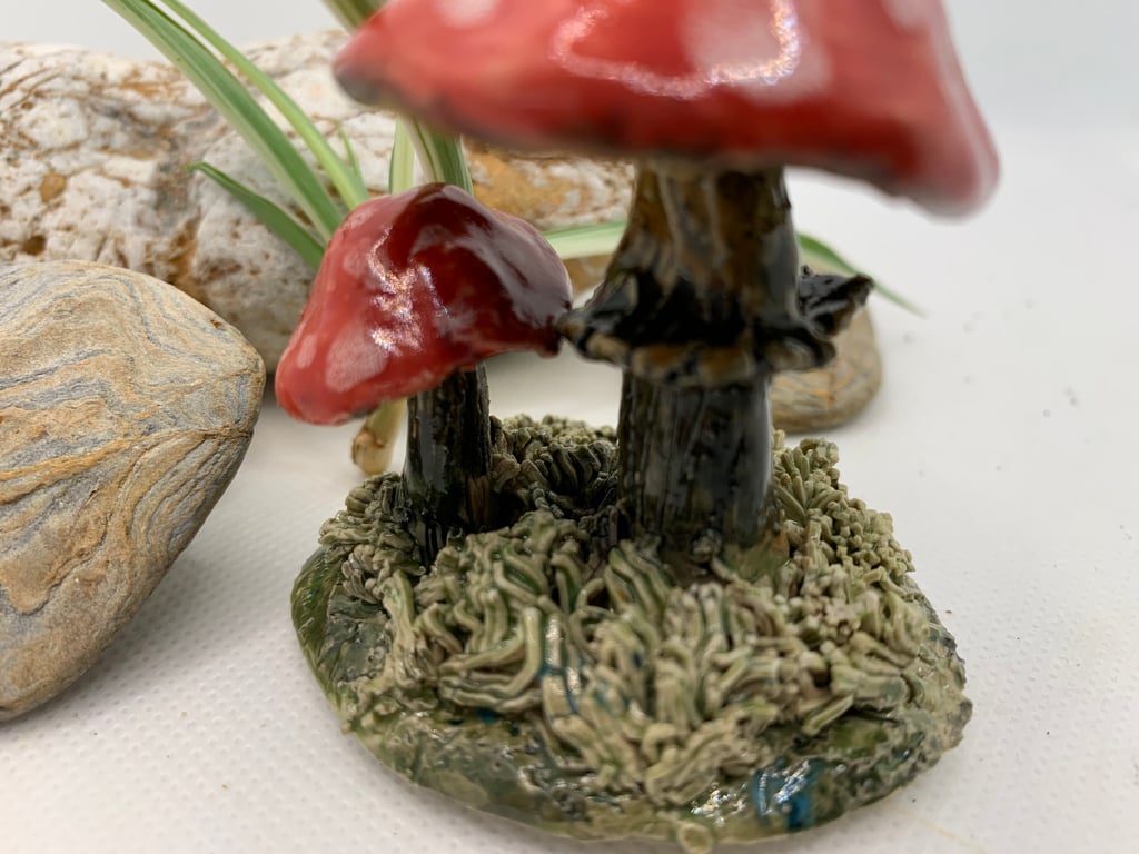 Magical toadstool ornament