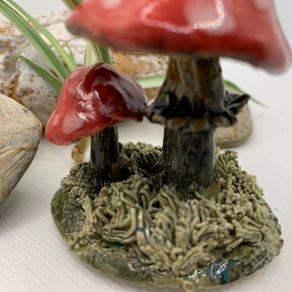 Magical toadstool ornament