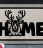 Reindeer Home Door Mat No.2 - All Weather - Reindeer Welcome Mat - 45x70cm 