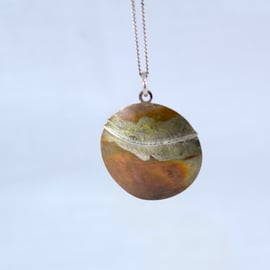 Pendant  Circular Copper Wave