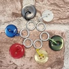 Colourful Button stitch markers
