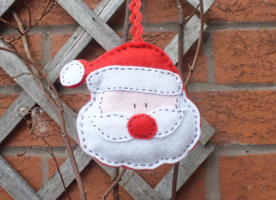 Father Christmas hanging decoration for Christmas tree or home