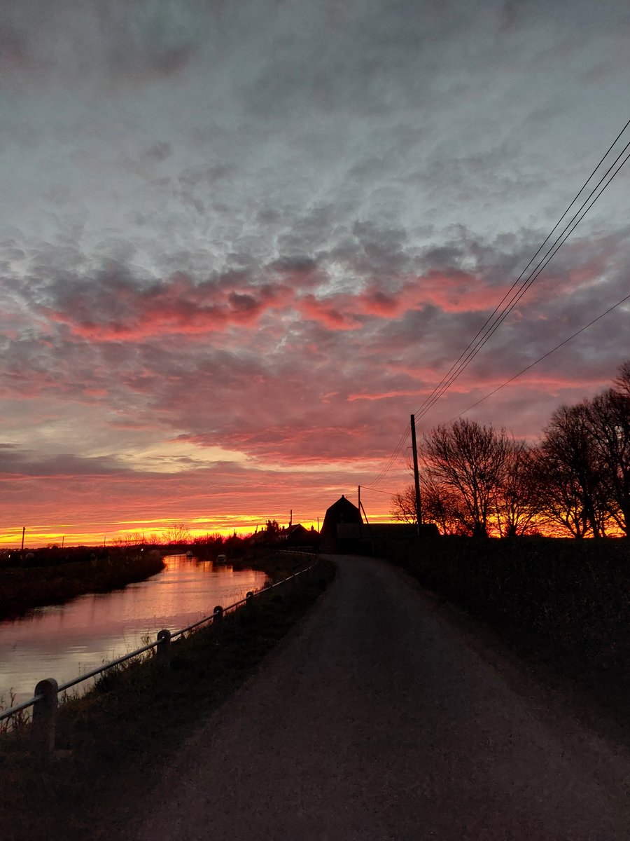 A4 Print Sunrise In Norfolk Fens March 2026