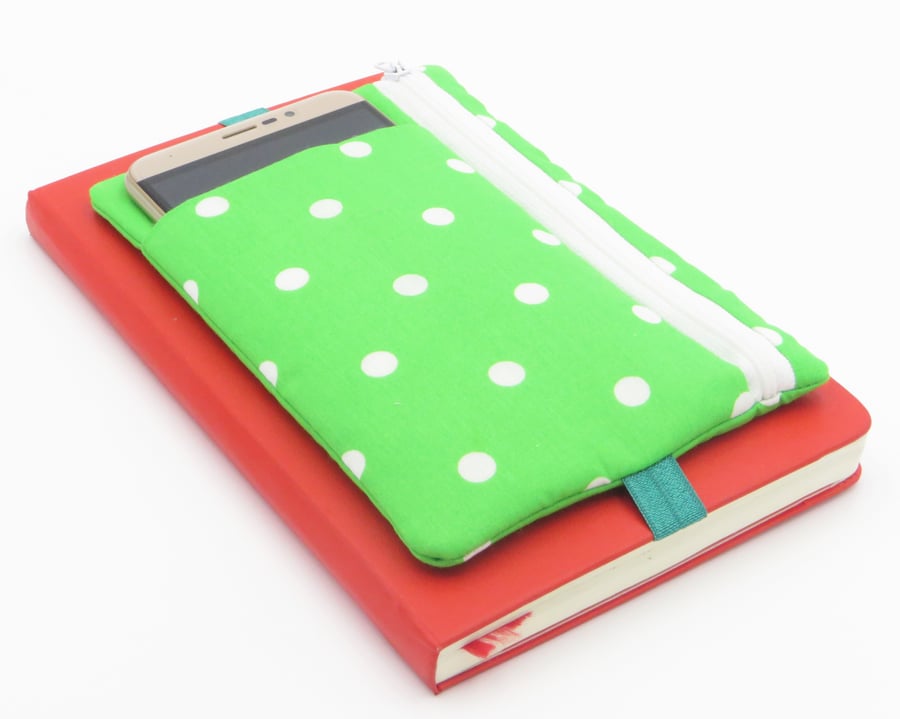 Zipped pouch with band for planners, journals or diaries