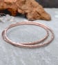 Handmade Copper Red Rock Bangle - Image 4