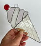 Stained Glass Ice Cream Suncatcher  - Handmade Hanging Decoration - Image 4
