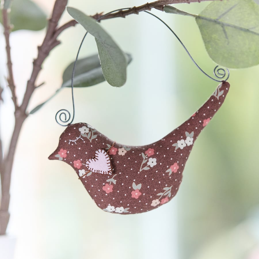 Floral Bird hanging decoration