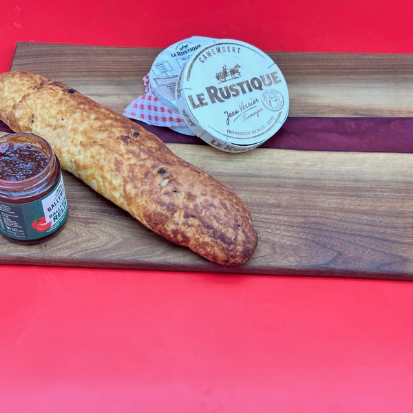 Wood and resin Charcuterie board