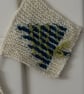 Christmas Tree Bunting - hand knitted 5 piece garland decoration - Image 4