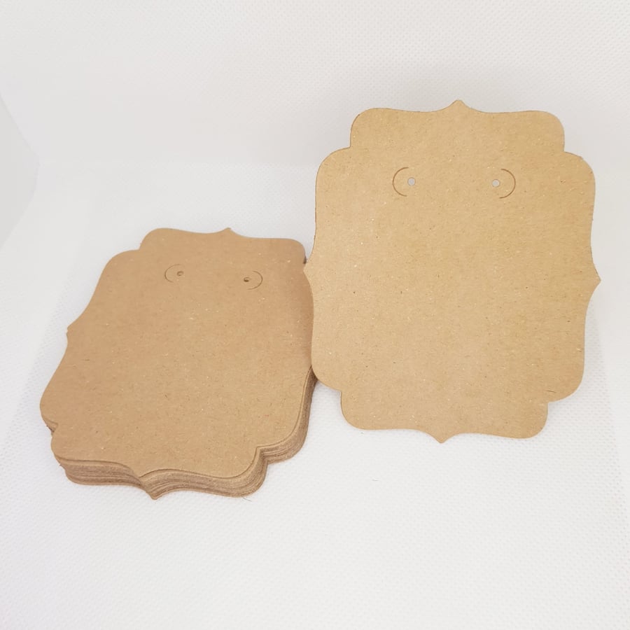 20 Pcs 95mm x 85mm Earring Display Cards for Jewellery Packaging