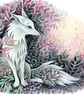 Ghost Fox - Giclee Print, mounted (unframed)