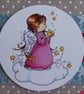 Angel Christmas Card - Happy Christmas - Image 2