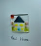 New home card with a fused glass panel featuring a little house and garden   - Image 3