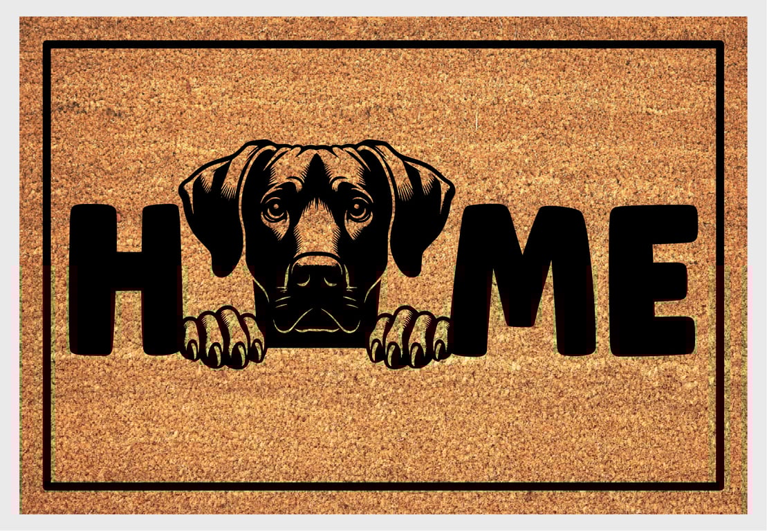 Rhodesian Ridgeback Dog Home Door Mat - Welcome Mat - 3 Sizes