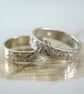 Silver Leaf Ring - Fine Scattering of Leaves Wreath Woodland Band Wedding Band - Image 9