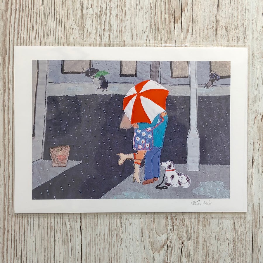 At A Junction - romantic print by Heidi Meier