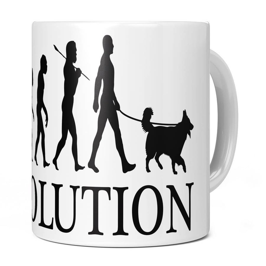 Belgian Sheepdog Evolution 11oz Coffee Mug Cup - Perfect Birthday Gift for Him o
