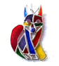 Fox Suncatcher Stained Glass Funky Rainbow - Image 4