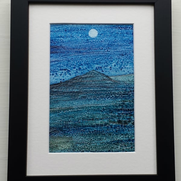 Cheshire Moonscape, an original framed painting