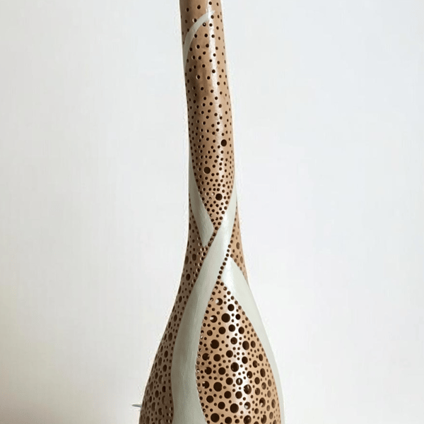 Cream Swirl Gourd Lamp 3