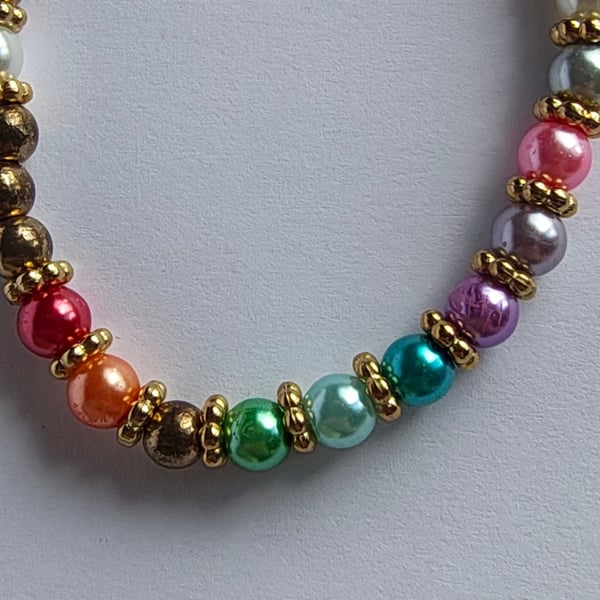 Rainbow Bead Bracelet