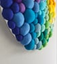 Circular Random Rainbow Wall Art - Abstract Tactile felt Blobs - Image 5