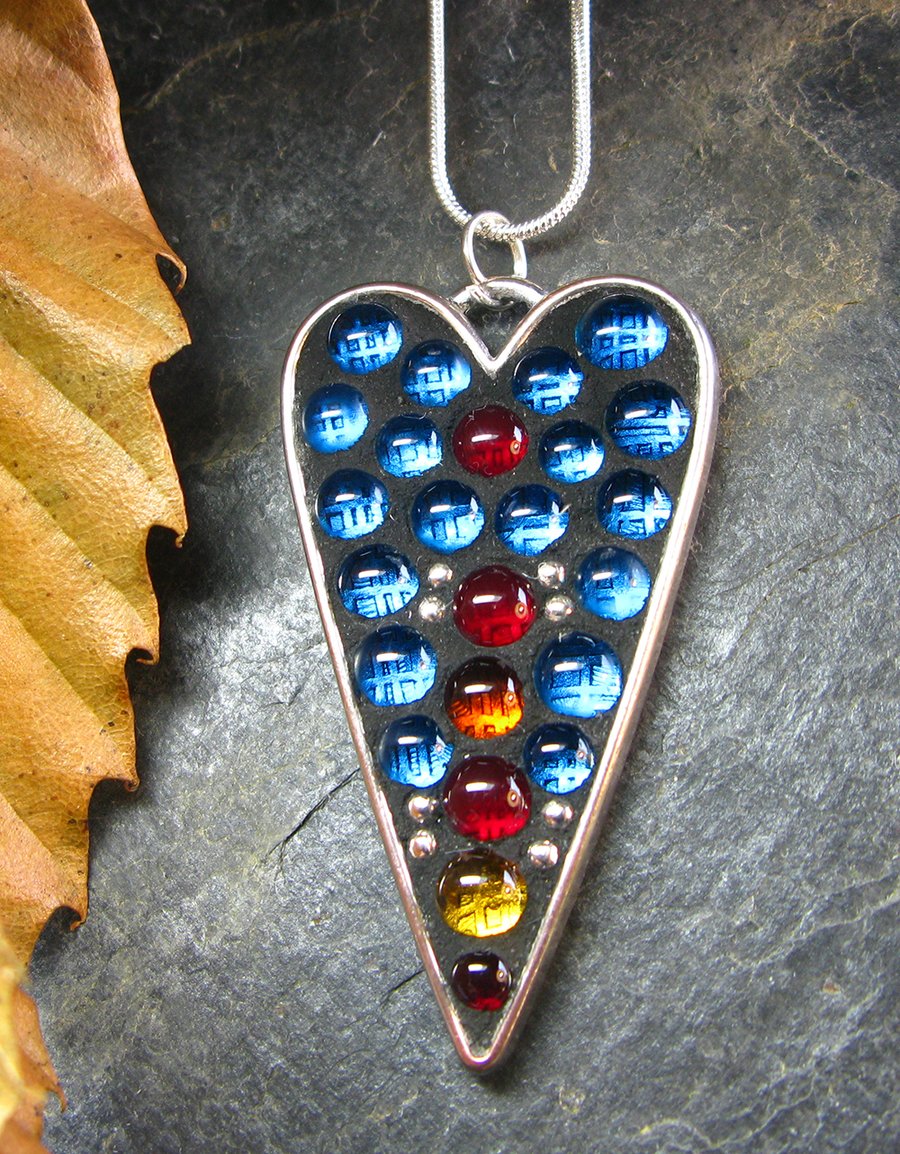 Blue Heart Pendant - Sale!