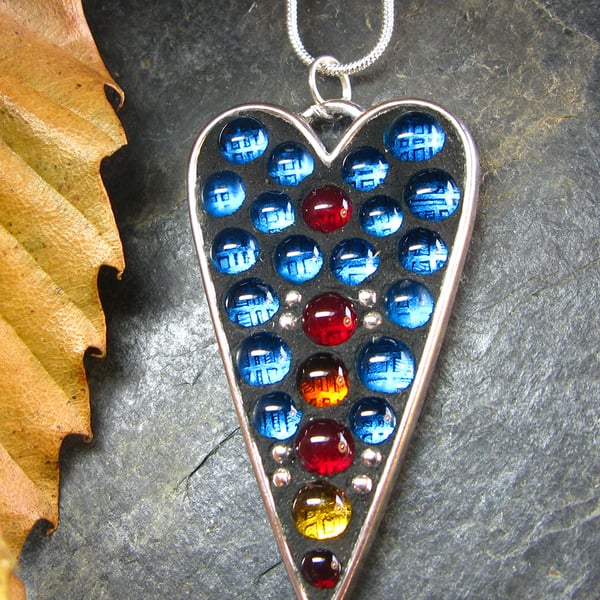 Blue Heart Pendant - Sale!