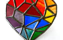 Stained Glass Suncatchers Hearts Love