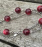Cherry red bead necklace - Image 2