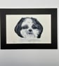 Original portrait painting of a Shih Tzu dog 5x7" pet portrait - Image 5