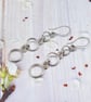 Handmade Sterling Silver Link Earrings - Image 9