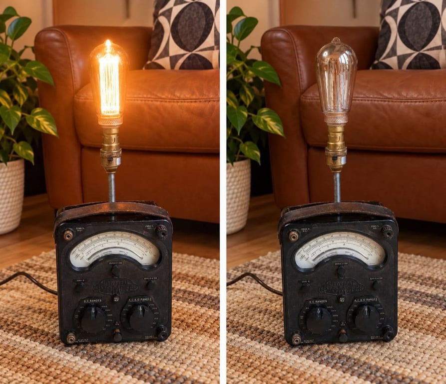 Vintage Universal Avometer Multimeter Lamp