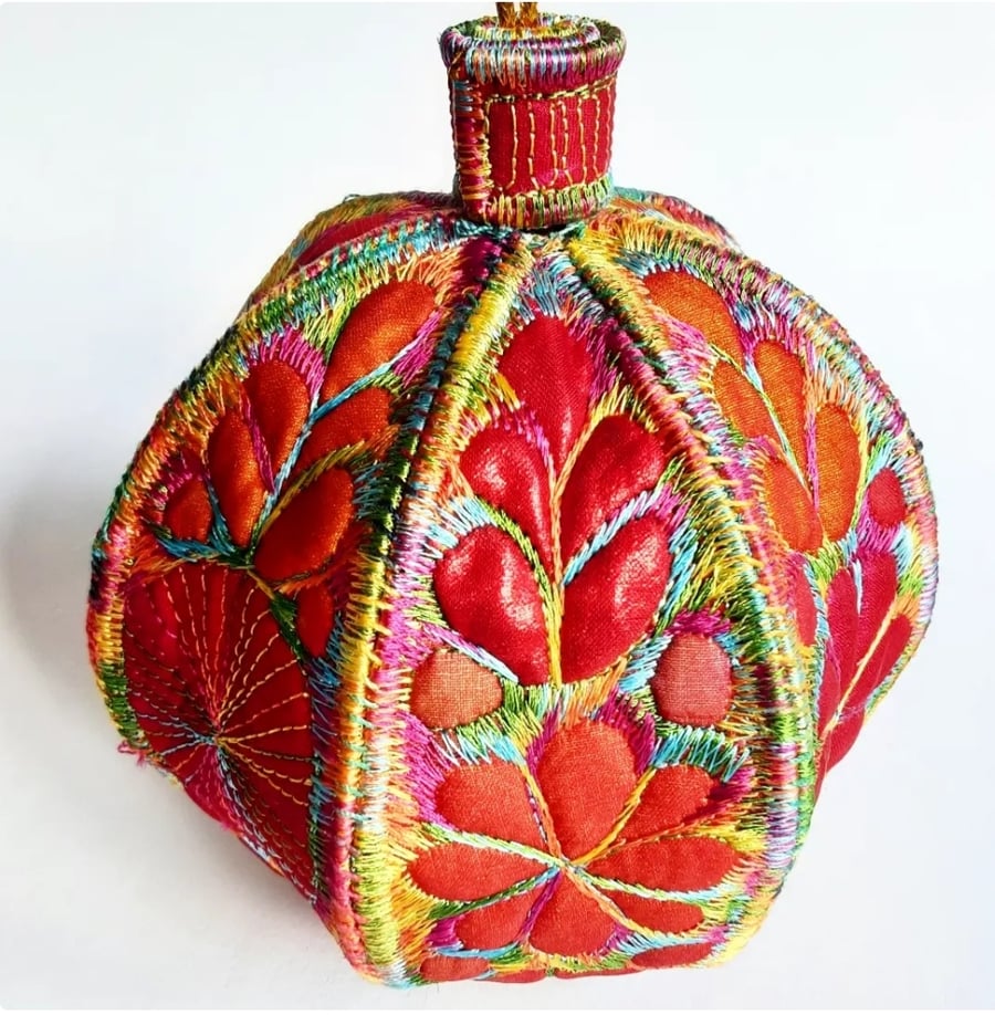 Christmas bauble Textile Hanging Decoration 