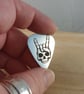 Personalised Engraved Steel Guitar Pick - Custom Logo or Handwriting