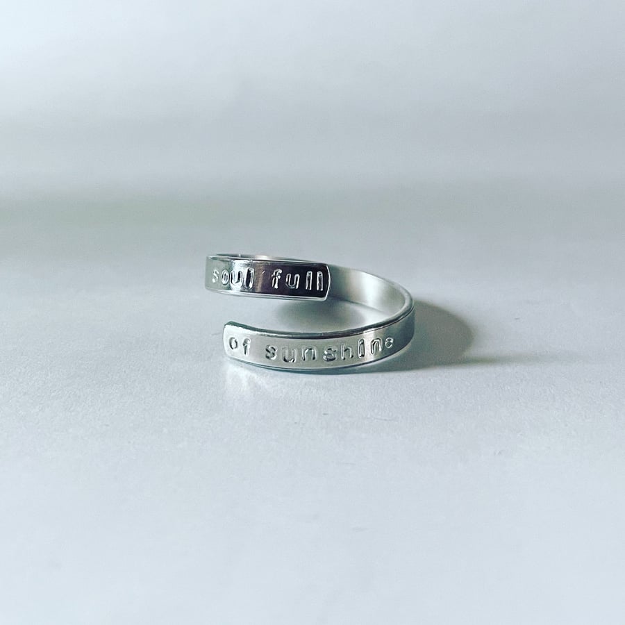 Stamped wrap ring