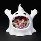 Glutton Ghost Bowl - 3D Printed - Halloween - Candy Bowl