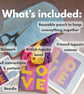 LOVE Needlepoint Coaster Kit – Beginner Modern Tapestry Craft Kit - Image 3