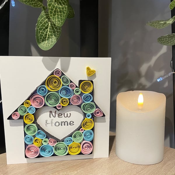 Stunning Handmade Quilled Mew Home Card