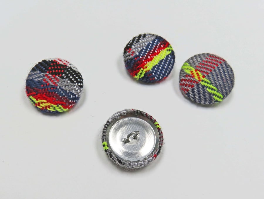 Striped Covered Buttons